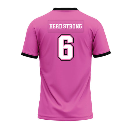 Marshall - NCAA Football : Jo'shon Barbie - Pink Premium Football Jersey-1