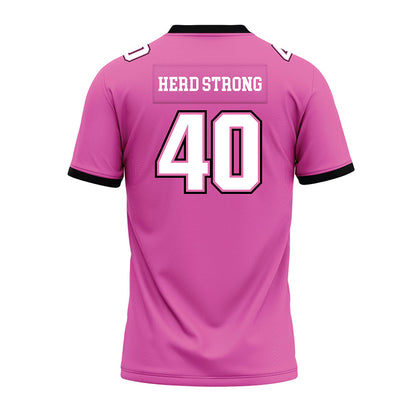 Marshall - NCAA Football : Ryan Ayers - Pink Premium Football Jersey-1