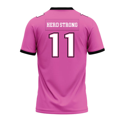 Marshall - NCAA Football : Drew Williams - Pink Premium Football Jersey-1