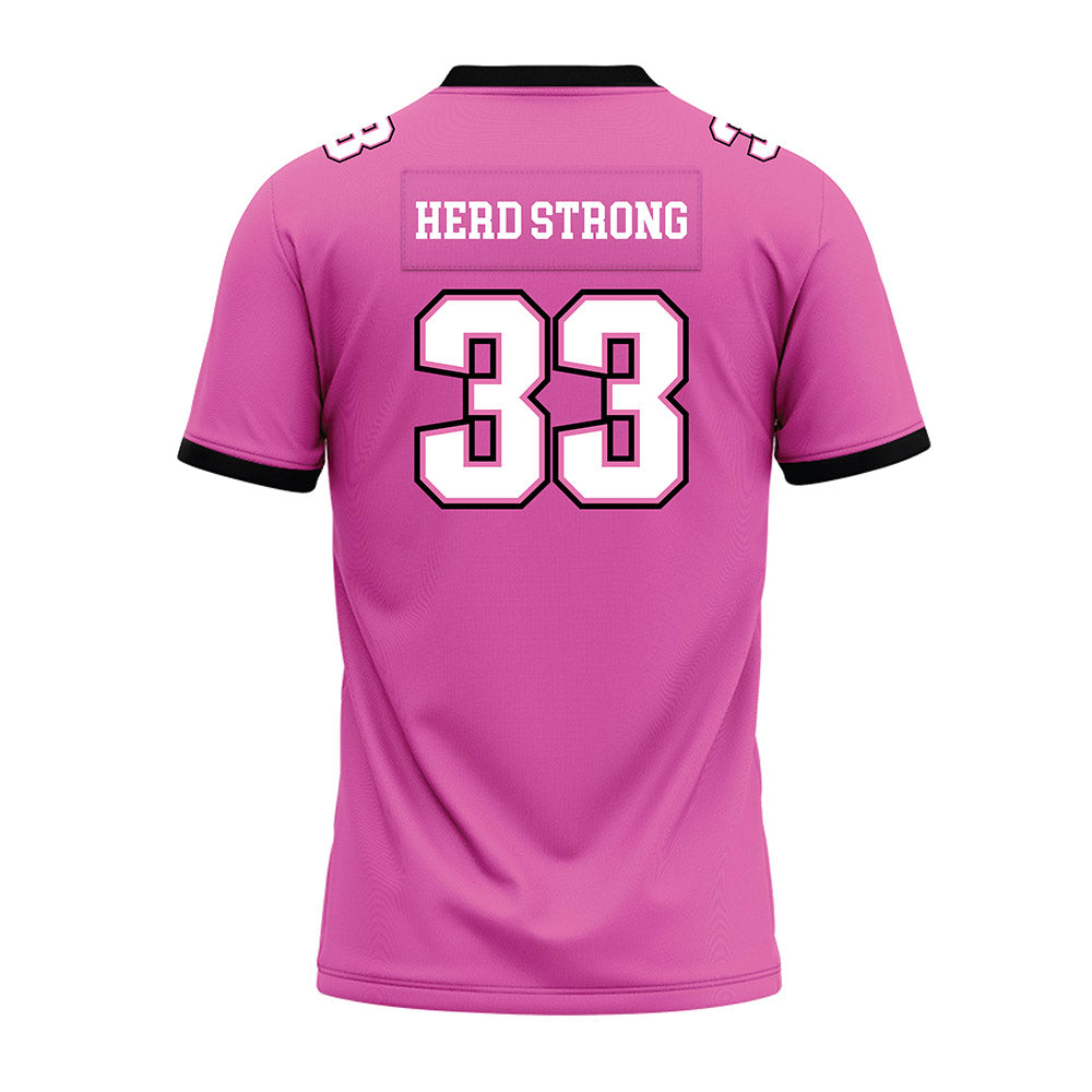 Marshall - NCAA Football : Andre Parker - Pink Premium Football Jersey-1