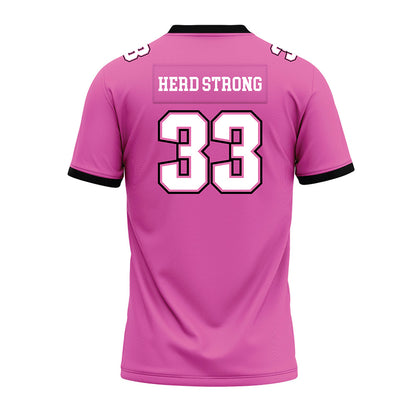 Marshall - NCAA Football : Andre Parker - Pink Premium Football Jersey-1