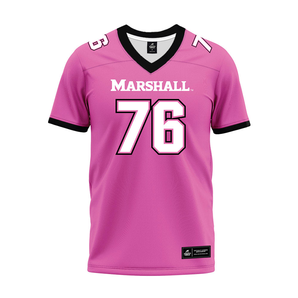 Marshall - NCAA Football : Tariq Montgomery - Pink Premium Football Jersey-0