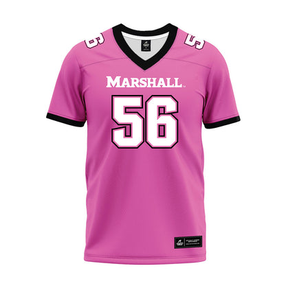 Marshall - NCAA Football : Andrew Dudley - Pink Premium Football Jersey-0