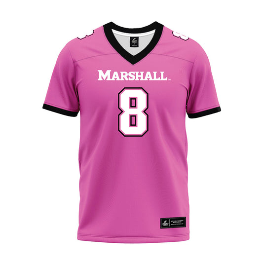 Marshall - NCAA Football : Sherone White Jr. - Pink Premium Football Jersey-0