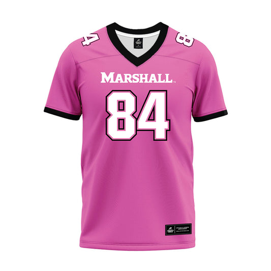 Marshall - NCAA Football : Nico Wiedmann - Pink Premium Football Jersey-0