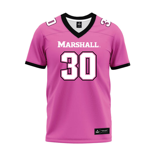 Marshall - NCAA Football : Jaasai Simmons - Pink Premium Football Jersey-0