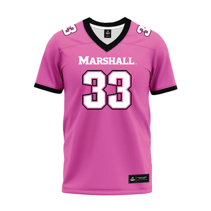 Marshall - NCAA Football : Andre Parker - Pink Premium Football Jersey-0