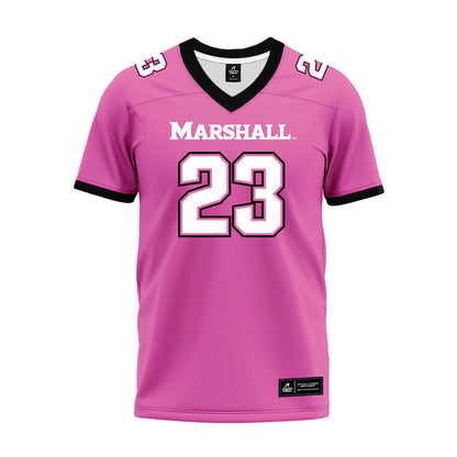 Marshall - NCAA Football : Sammy Etienne - Pink Premium Football Jersey-0