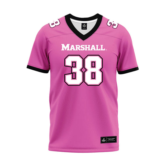 Marshall - NCAA Football : chase massey - Pink Premium Football Jersey-0