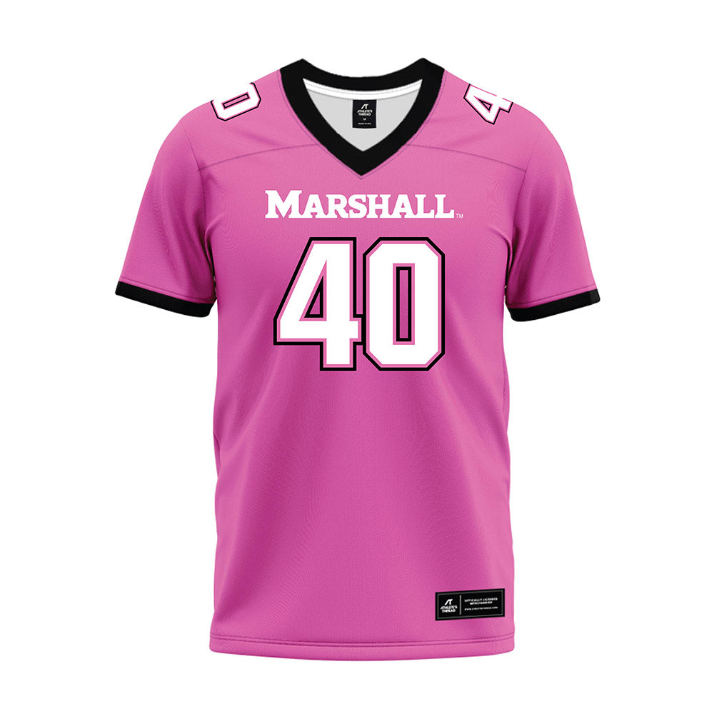 Marshall - NCAA Football : Ryan Ayers - Pink Premium Football Jersey-0