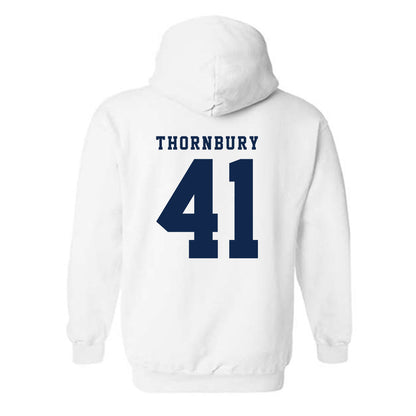 Fresno State - NCAA Baseball : Weston Thornbury - Fashion Shersey Hooded Sweatshirt-1