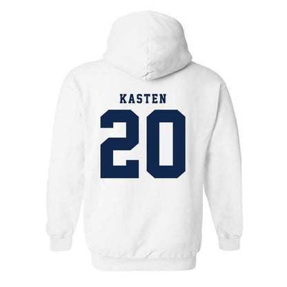 Fresno State - NCAA Baseball : John Kasten - Fashion Shersey Hooded Sweatshirt-1