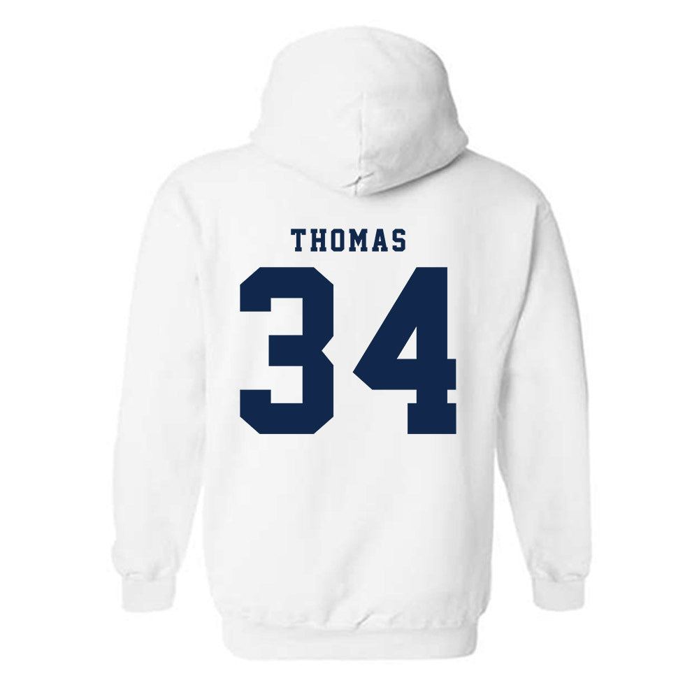 Fresno State - NCAA Baseball : Brandon Thomas - Fashion Shersey Hooded Sweatshirt-1