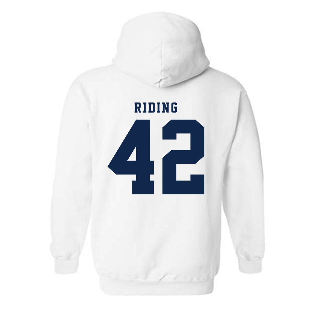 Fresno State - NCAA Baseball : Jake Riding - Fashion Shersey Hooded Sweatshirt-1