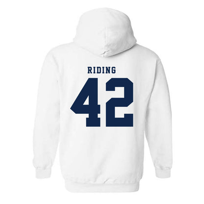 Fresno State - NCAA Baseball : Jake Riding - Fashion Shersey Hooded Sweatshirt-1