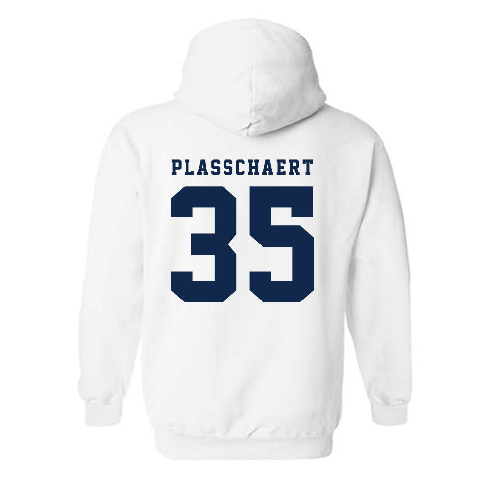Fresno State - NCAA Baseball : Zach Plasschaert - Fashion Shersey Hooded Sweatshirt-1
