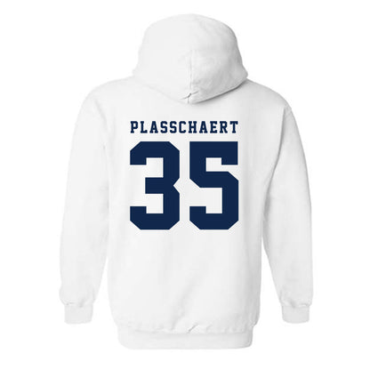 Fresno State - NCAA Baseball : Zach Plasschaert - Fashion Shersey Hooded Sweatshirt-1