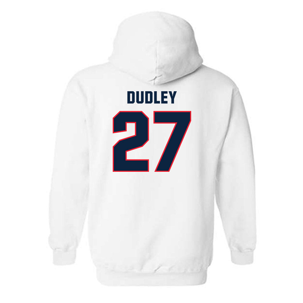 UConn - Football Legends : Terris Dudley - Classic Shersey Hooded Sweatshirt-1