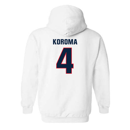UConn - NCAA Men's Basketball : Dwayne Koroma - Classic Shersey Hooded Sweatshirt-1