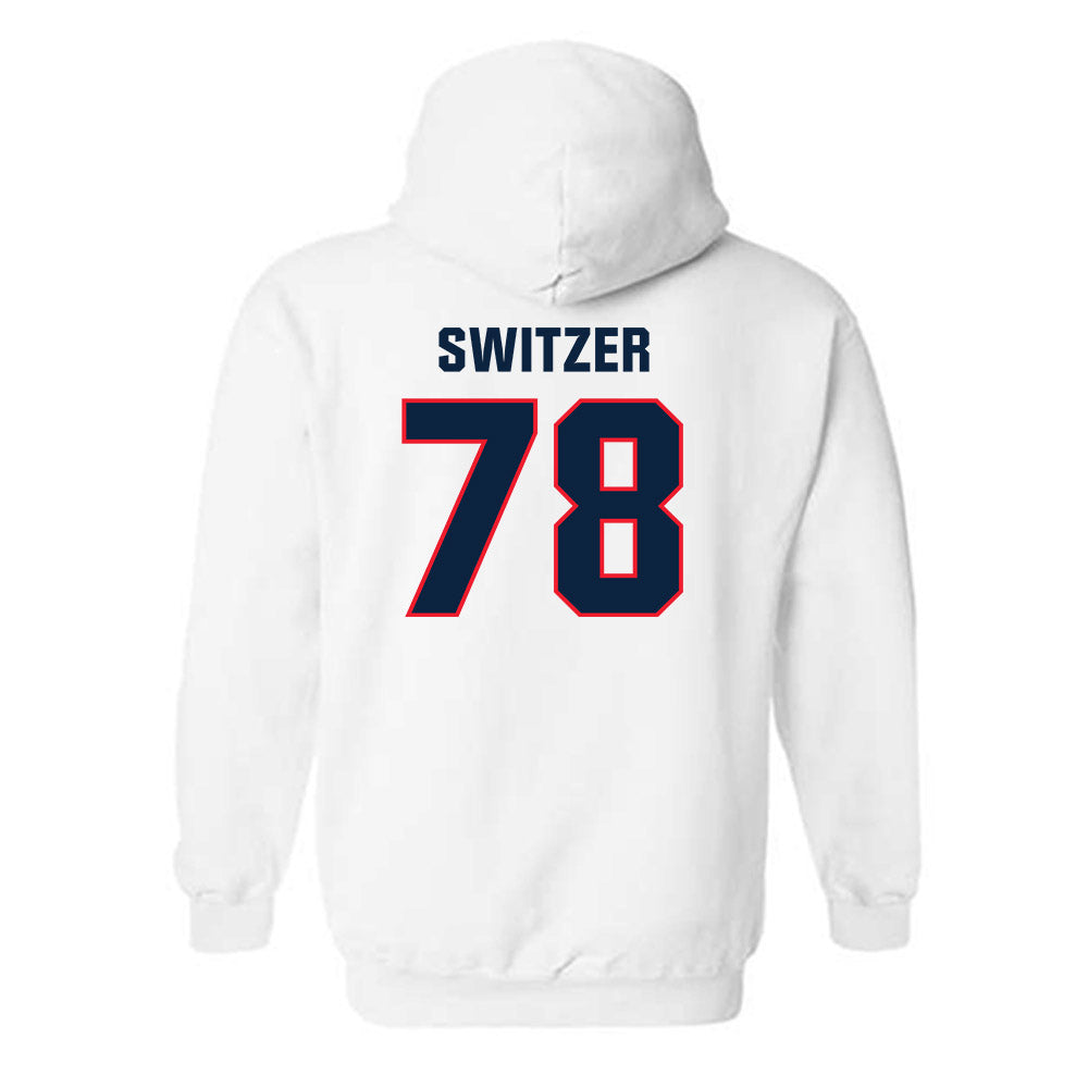 UConn - NCAA Football : Isiah Switzer - Classic Shersey Hooded Sweatshirt-1