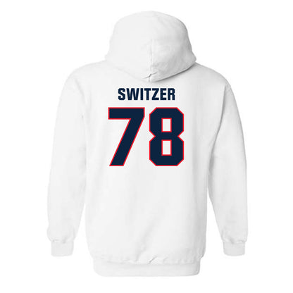 UConn - NCAA Football : Isiah Switzer - Classic Shersey Hooded Sweatshirt-1