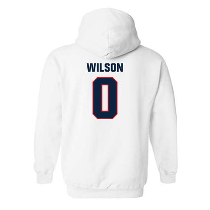 UConn - NCAA Football : Flash Wilson - Classic Shersey Hooded Sweatshirt-1