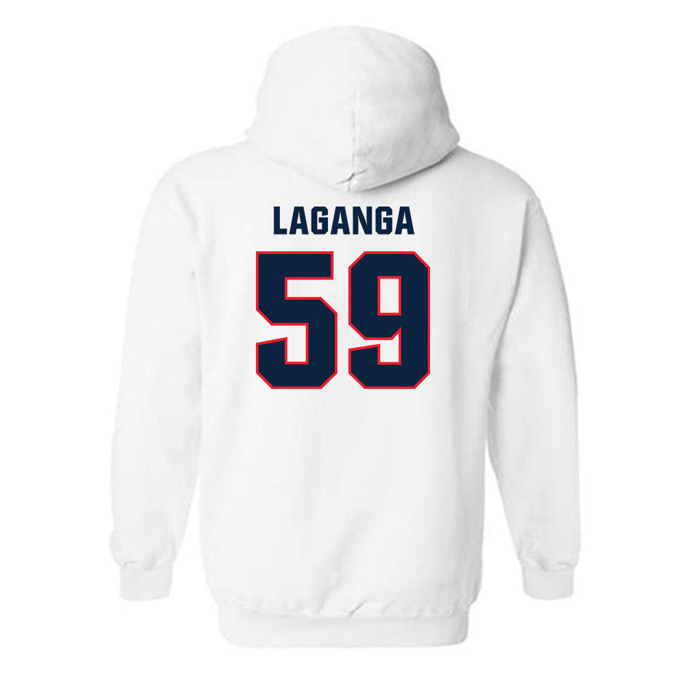 UConn - NCAA Football : David LaGanga - Classic Shersey Hooded Sweatshirt-1