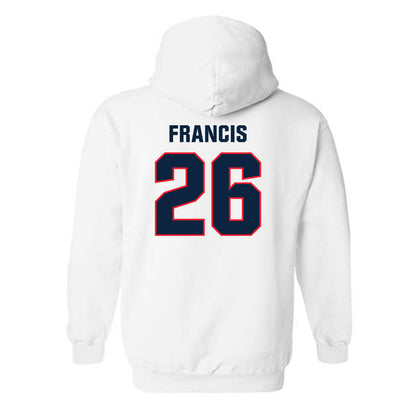 UConn - NCAA Men's Soccer : Sebastian Francis - Classic Shersey Hooded Sweatshirt-1