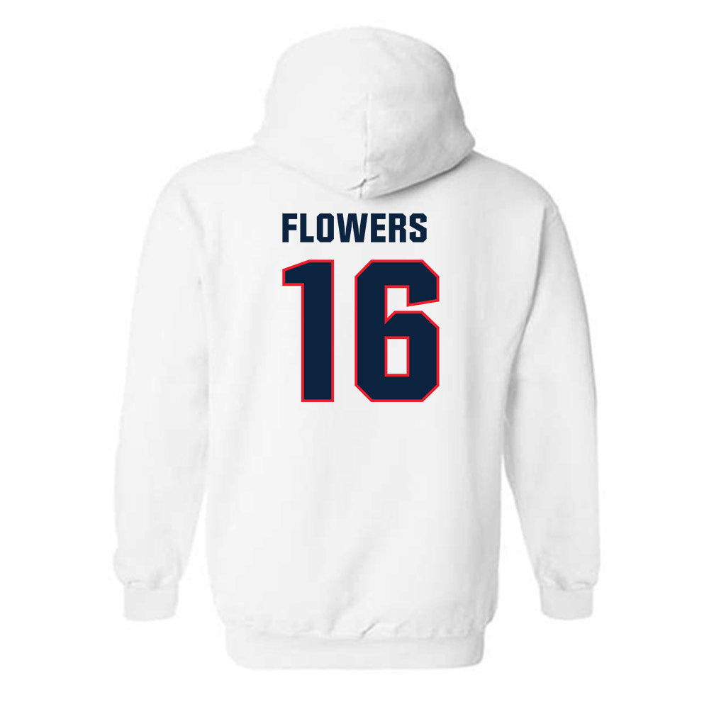 UConn - NCAA Football : Kamren Flowers - Classic Shersey Hooded Sweatshirt-1