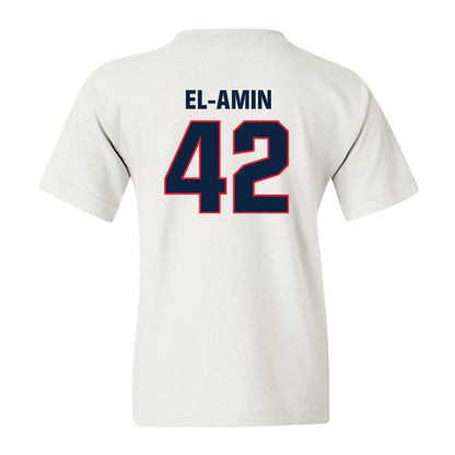 UConn - Men's Basketball Legends : Khalid El-Amin - Classic Shersey Youth T-Shirt-1