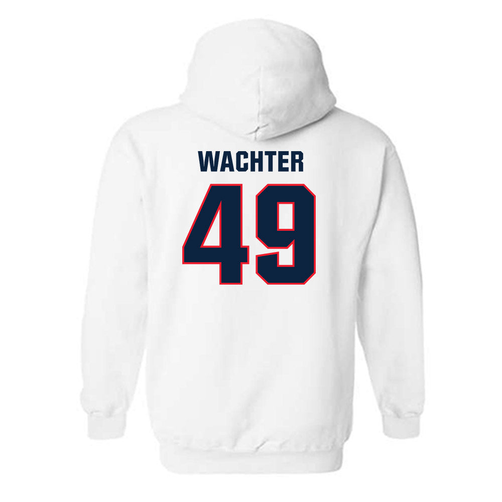 UConn - NCAA Baseball : Nater Wachter - Classic Shersey Hooded Sweatshirt-1