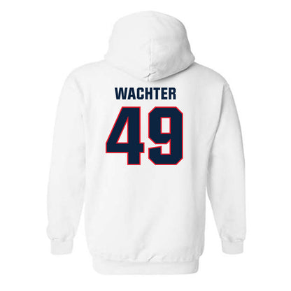 UConn - NCAA Baseball : Nater Wachter - Classic Shersey Hooded Sweatshirt-1