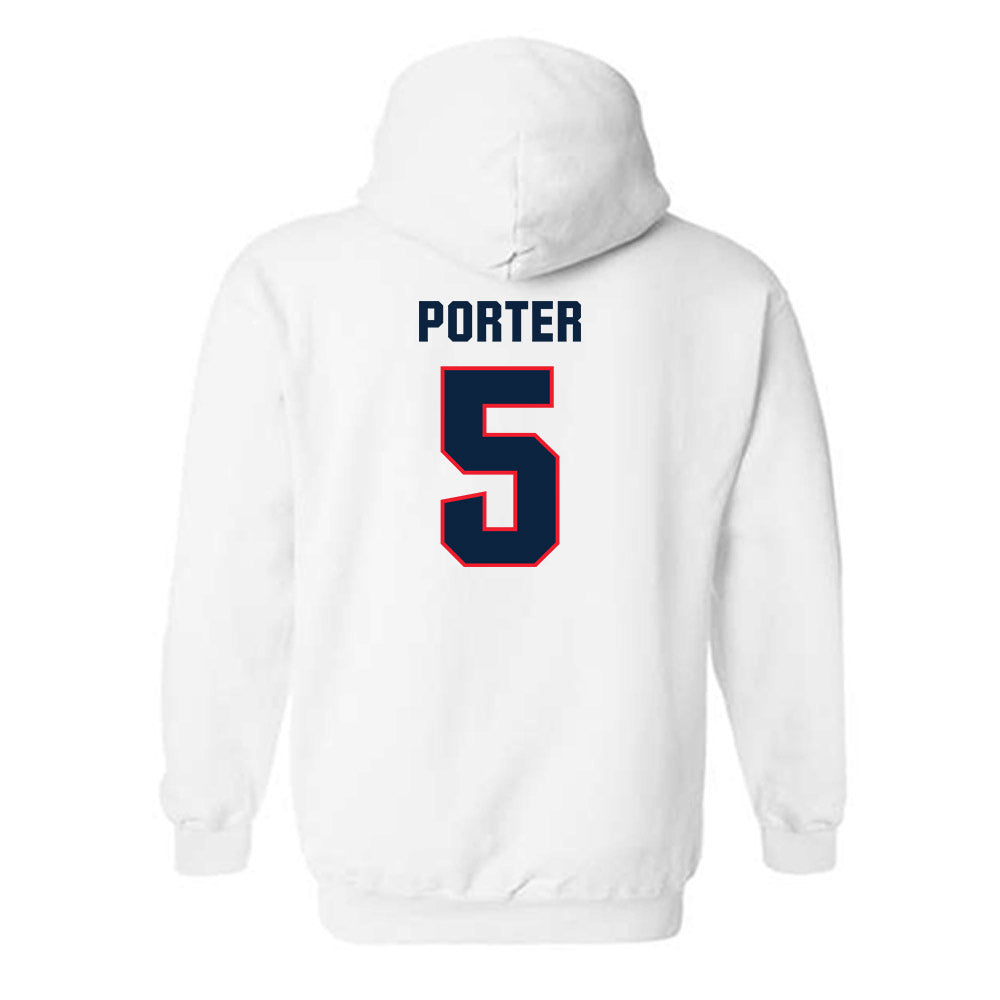UConn - NCAA Football : Shamar Porter - Classic Shersey Hooded Sweatshirt-1
