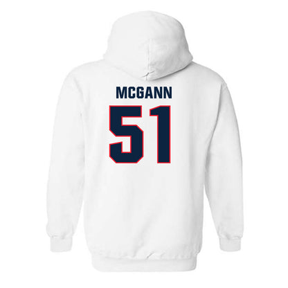 UConn - NCAA Football : Joe McGann - Classic Shersey Hooded Sweatshirt-1