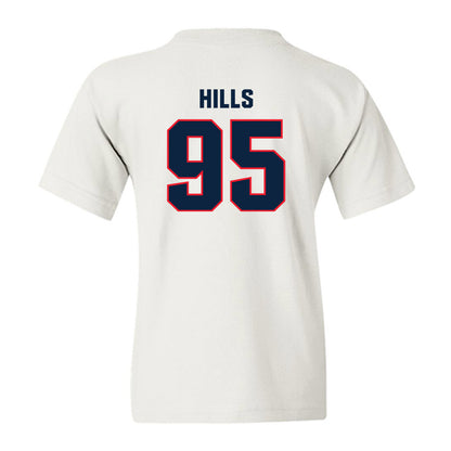 UConn - NCAA Football : Melvin Hills - Classic Shersey Youth T-Shirt-1