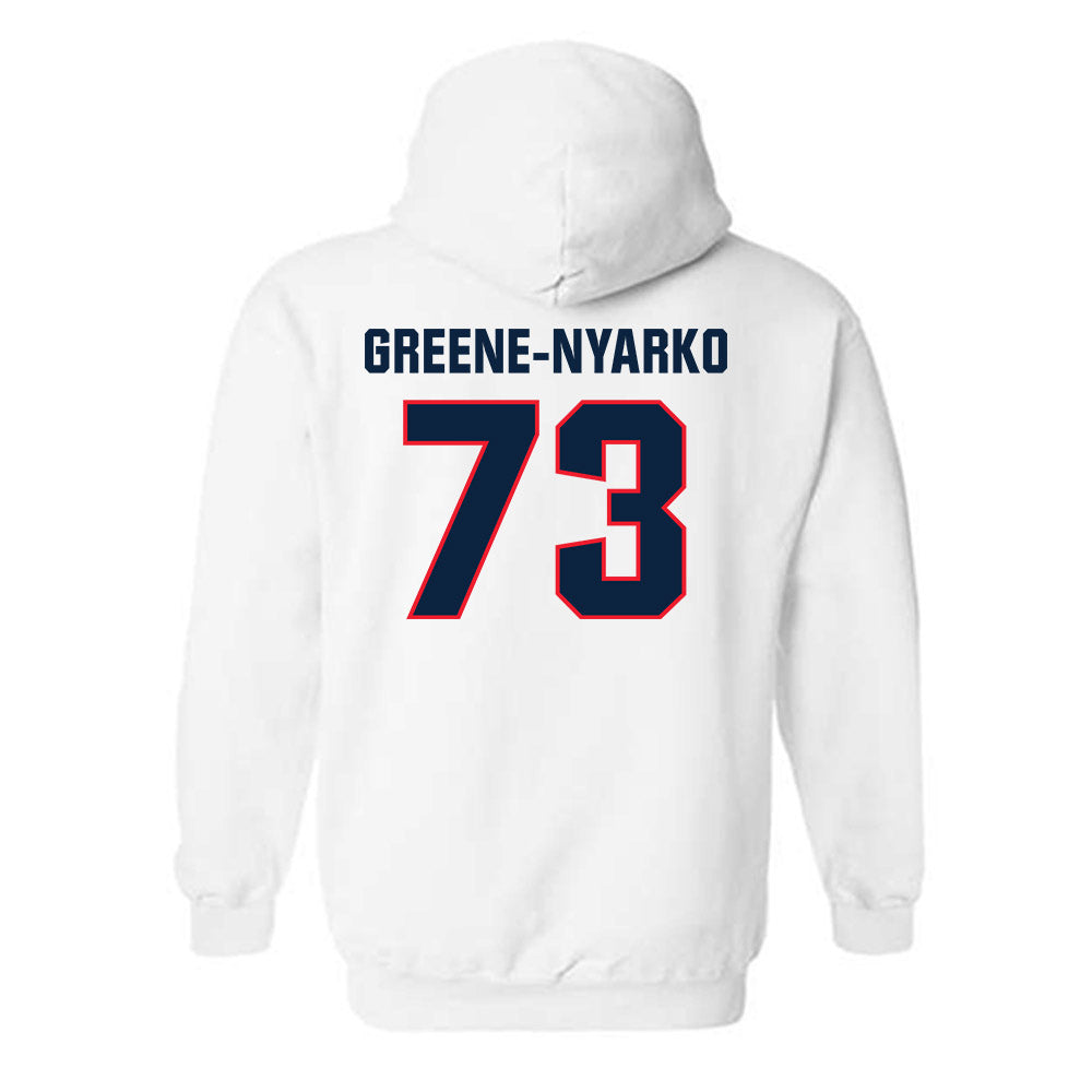 UConn - NCAA Football : Raphael Greene-Nyarko - Classic Shersey Hooded Sweatshirt-1