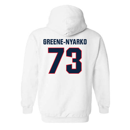 UConn - NCAA Football : Raphael Greene-Nyarko - Classic Shersey Hooded Sweatshirt-1