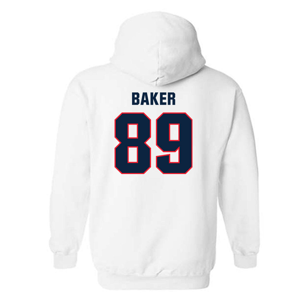 UConn - NCAA Football : Mike Baker - Classic Shersey Hooded Sweatshirt-1