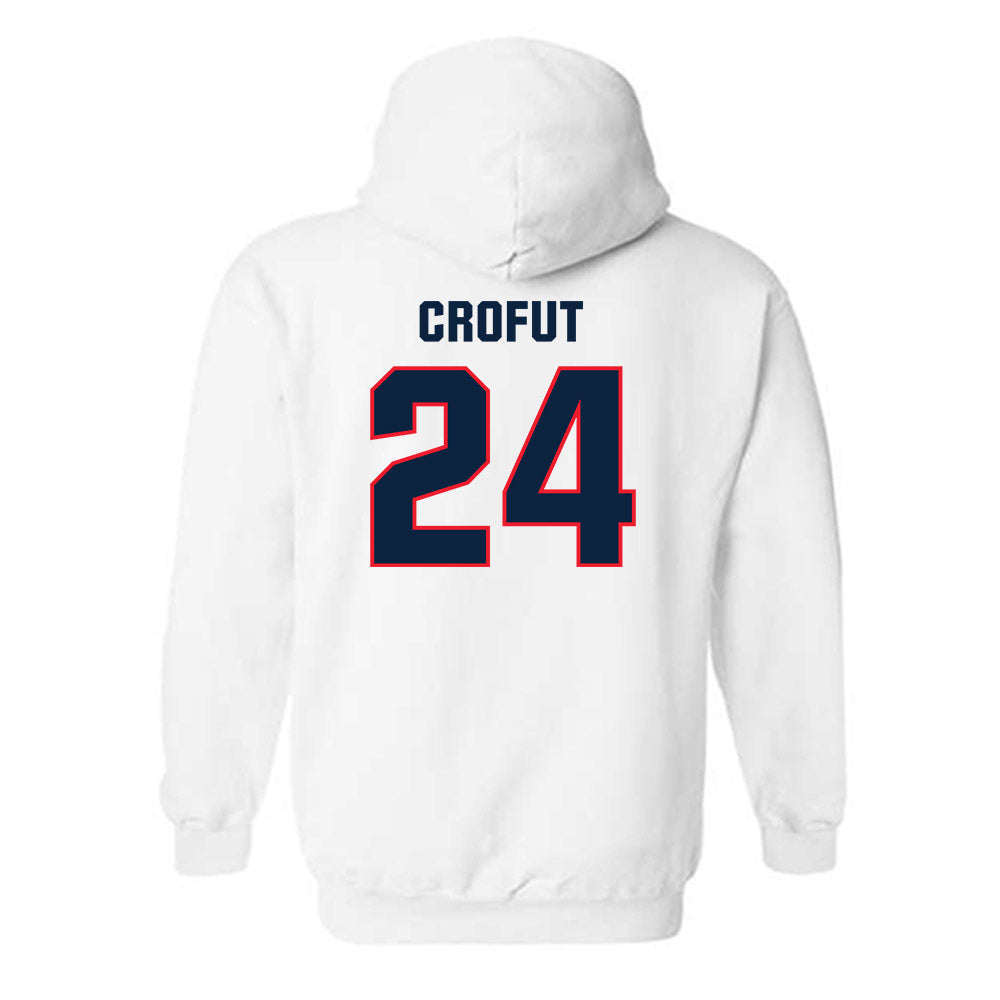 UConn - NCAA Football : Tashi Crofut - Classic Shersey Hooded Sweatshirt-1