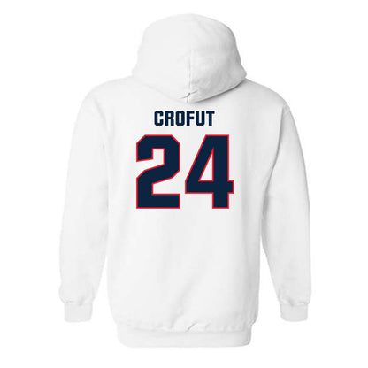 UConn - NCAA Football : Tashi Crofut - Classic Shersey Hooded Sweatshirt-1