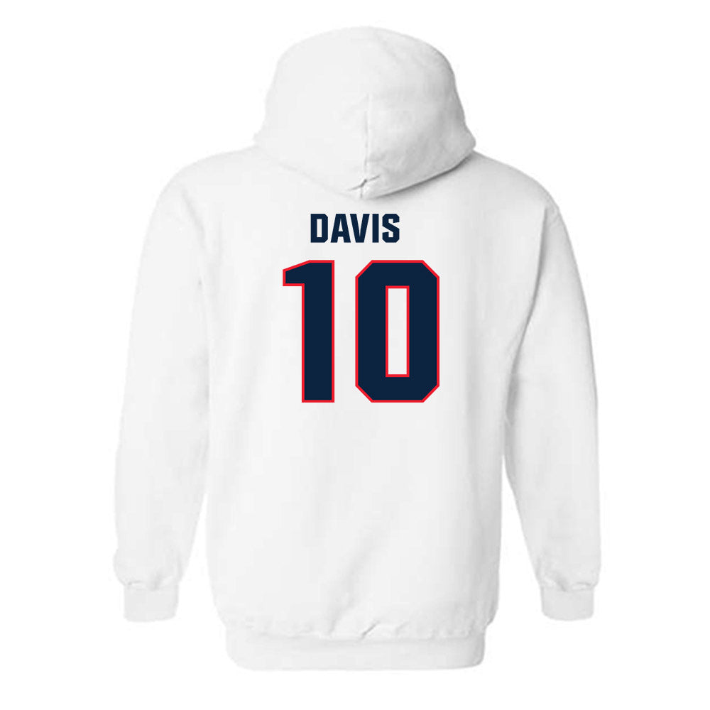 UConn - NCAA Football : Jayden Davis - Classic Shersey Hooded Sweatshirt-1