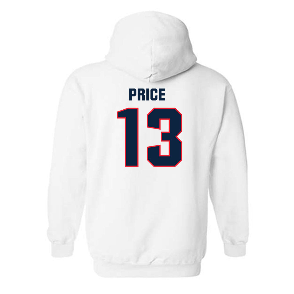 UConn - NCAA Football : Jayden Price - Classic Shersey Hooded Sweatshirt-1