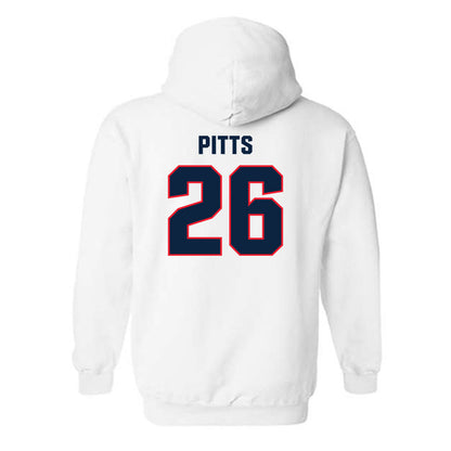 UConn - NCAA Baseball : Joe Pitts - Classic Shersey Hooded Sweatshirt-1