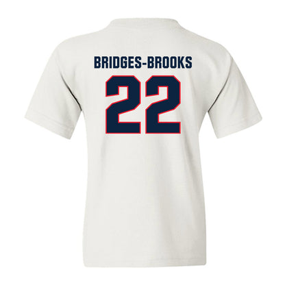 UConn - NCAA Football : Axavier Bridges-Brooks - Classic Shersey Youth T-Shirt-1
