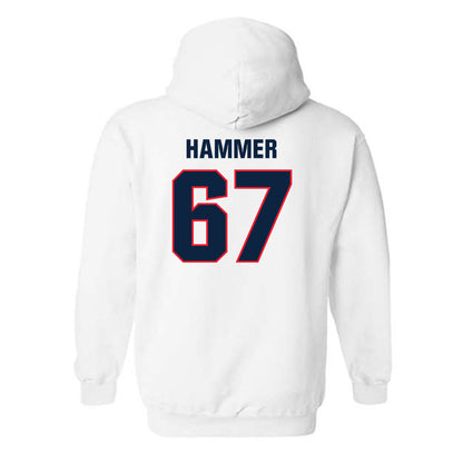 UConn - NCAA Football : Hannes Hammer - Classic Shersey Hooded Sweatshirt-1