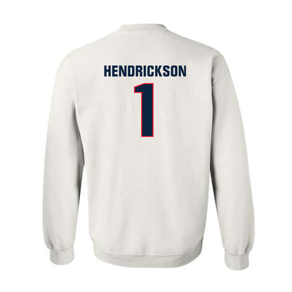 UConn - NCAA Men's Ice Hockey : Kam Hendrickson - Classic Shersey Crewneck Sweatshirt-1