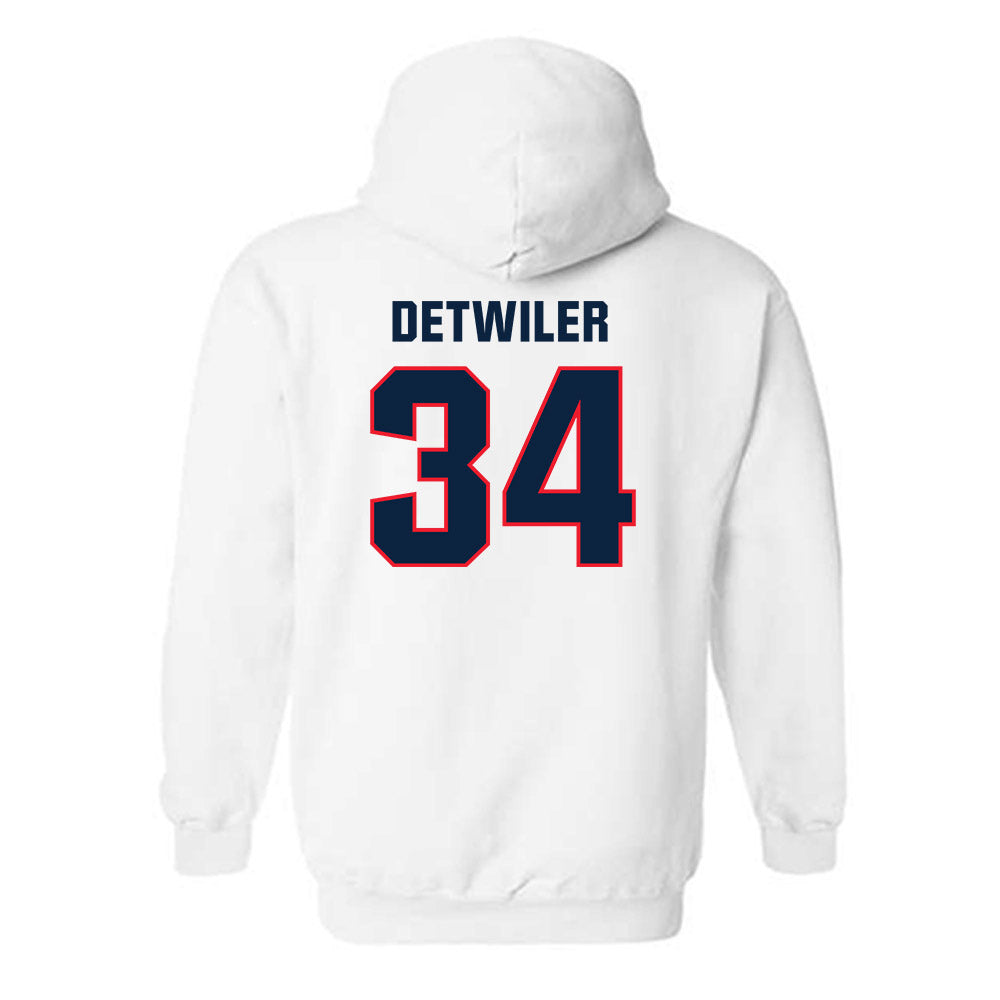 UConn - NCAA Baseball : Bryce Detwiler - Classic Shersey Hooded Sweatshirt-1