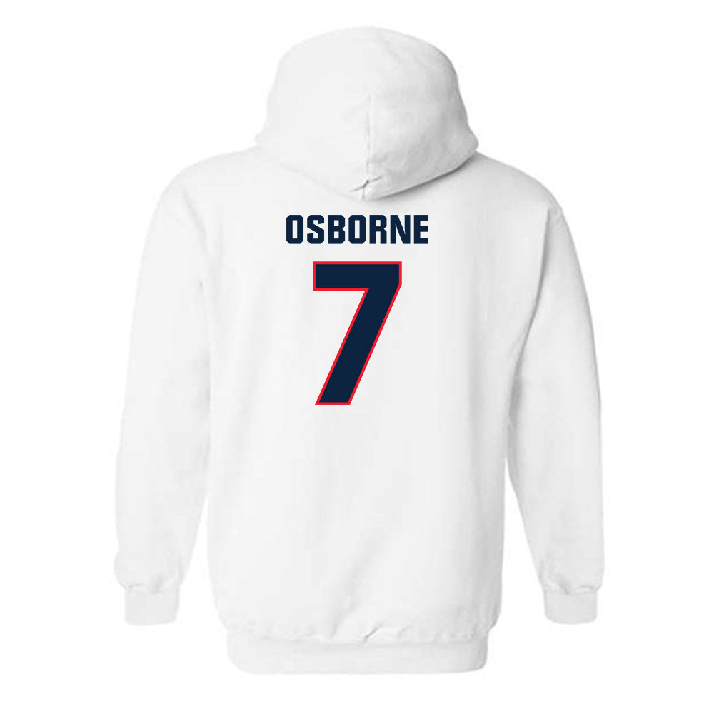 UConn - NCAA Football : Kalieb Osborne - Classic Shersey Hooded Sweatshirt-1