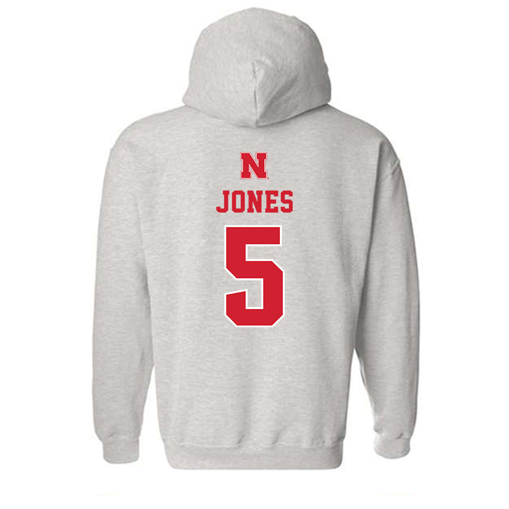 Nebraska - NCAA Football : Mason Jones - Classic Shersey Hooded Sweatshirt-1