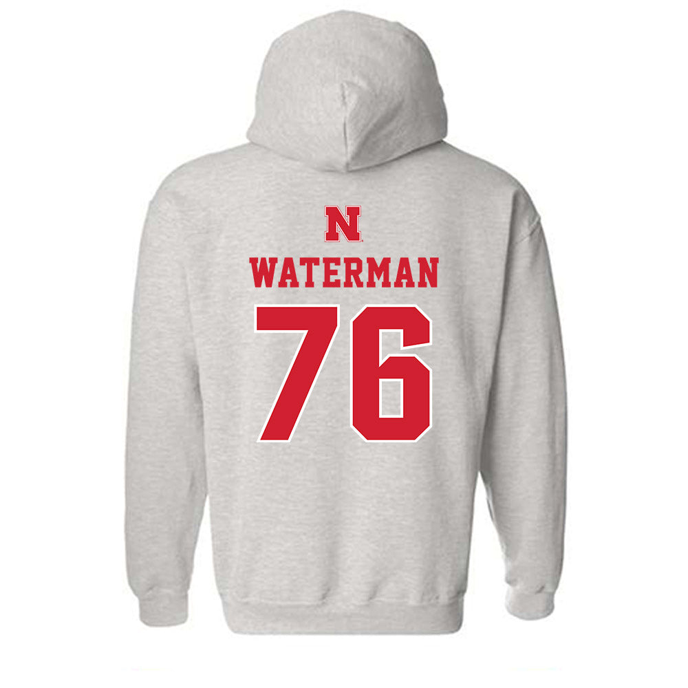 Nebraska - NCAA Football : Rex Waterman - Classic Shersey Hooded Sweatshirt-1